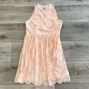 NWOT Pale Peach Lace Dress